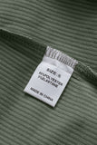 LC8511383-109-S, LC8511383-109-M, LC8511383-109-L, LC8511383-109-XL, LC8511383-109-2XL, Green Womens Boyfriend Shirt Ribbed Shacket Loose Fit Long Sleeve Tops