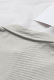 LC8511383-11-S, LC8511383-11-M, LC8511383-11-L, LC8511383-11-XL, LC8511383-11-2XL, Gray Womens Boyfriend Shirt Ribbed Shacket Loose Fit Long Sleeve Tops
