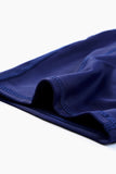 LC472196-5-S, LC472196-5-M, LC472196-5-L, LC472196-5-XL, LC472196-5-2XL, LC472196-5-3XL, Blue Womens Swim Shorts Solid High Waist Swimwear Shorts with Pockets
