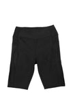 LC472196-2-S, LC472196-2-M, LC472196-2-L, LC472196-2-XL, LC472196-2-2XL, LC472196-2-3XL, Black Womens Swim Shorts Solid High Waist Swimwear Shorts with Pockets