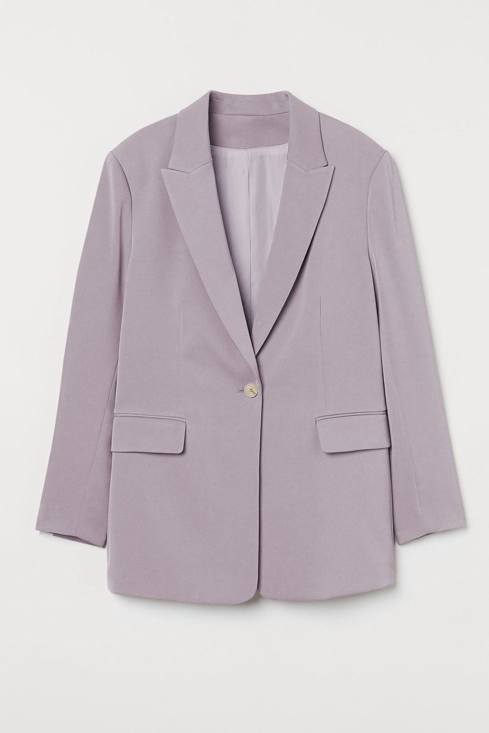 LC852375-8-S, LC852375-8-M, LC852375-8-L, LC852375-8-XL, LC852375-8-2XL, Purple Womens Casual Blazers Lapel Collar Button Work Office Jackets