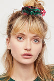 BH041324-3, Red Christmas Hair Scrunchies for Women Girls Ponytail Headwear Accessories