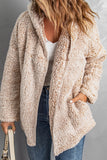 LC85279-17-S, LC85279-17-M, LC85279-17-L, LC85279-17-XL, LC85279-17-2XL, Brown Women's Autumn Winter Faux Shearling Pullover Jacket Coat