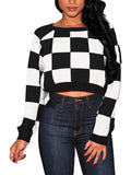 PSE2440-102-L, PSE2440-102-M, PSE2440-102-S, PSE2440-102-XL, Black Women's Cropped Cable Knit Raglan Sleeve Sweater