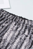 LC77253-13-S, LC77253-13-M, LC77253-13-L, LC77253-13-XL, LC77253-13-2XL, Silver Sequin Stripe High Waist Flare Pants