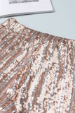 LC77253-18-S, LC77253-18-M, LC77253-18-L, LC77253-18-XL, LC77253-18-2XL, Apricot Sequin Stripe High Waist Flare Pants