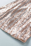 LC77253-18-S, LC77253-18-M, LC77253-18-L, LC77253-18-XL, LC77253-18-2XL, Apricot Sequin Stripe High Waist Flare Pants