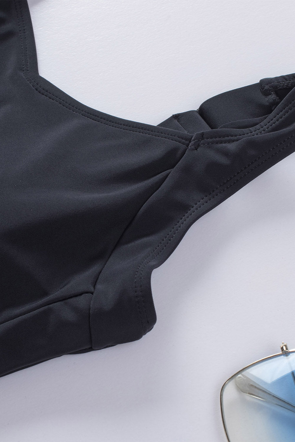 LC442787-102-S, LC442787-102-M, LC442787-102-L, LC442787-102-XL, LC442787-102-2XL, Black Women's One Piece Swimsuit Striped Pattern Print Sleeveless Bathing Suit