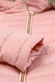 LC85117-10-XXL, LC85117-10-XL, LC85117-10-L, LC85117-10-M, LC85117-10-S, LC85117-10-2XL, powder pink Winter Coats for Women Camel Faux Fur Collar Trim Black Quilted Jacket Outerwear