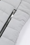 LC85117-1011-2XL, LC85117-1011-L, LC85117-1011-M, LC85117-1011-S, LC85117-1011-XL, Glacier Grey Winter Coats for Women Camel Faux Fur Collar Trim Black Quilted Jacket Outerwear