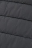 LC85117-11-XXL, LC85117-11-XL, LC85117-11-L, LC85117-11-M, LC85117-11-S, LC85117-11-2XL, Odyssey Grey Winter Coats for Women Camel Faux Fur Collar Trim Black Quilted Jacket Outerwear