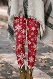 LC761222-3-S, LC761222-3-M, LC761222-3-L, LC761222-3-XL, LC761222-3-2XL, Red Women's Christmas Leggings High Waisted Workout Pants