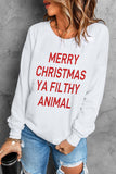 Joyeux Noël Ya Filthy Animal Sweatshirt Xmas Pull Holiday Tops