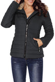 LC85117-11-XXL, LC85117-11-XL, LC85117-11-L, LC85117-11-M, LC85117-11-S, LC85117-11-2XL, Odyssey Grey Winter Coats for Women Camel Faux Fur Collar Trim Black Quilted Jacket Outerwear