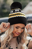 Christmas Hat Snowflake Warm Winter Knitted Beanie Hat