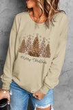 Joyeux Noël Sweat-shirt pour femme Leopard Tree Shirt Pullover