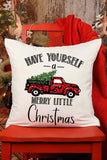 Xmas Home Decor Pillowcase Christmas Tree Truck Print Pillow Cover
