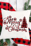 Merry Christmas Decorative Pillowcases Plaid Pillow Case