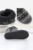 Christmas Winter Home Boots Warm Fluffy Faux Fur Slipper Boots Indoor Outdoor