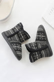 Christmas Winter Home Boots Warm Fluffy Faux Fur Slipper Boots Indoor Outdoor