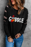 Bird Gobble Leopard Sweat-shirt à enfiler décontracté amusant pour femme