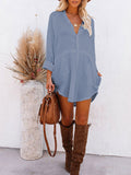 PCD3680-104-S, PCD3680-104-M, PCD3680-104-L, PCD3680-104-XL, Sky Blue Women's Swim Cover Up Cardigan Bathing Suit Coverup Summer Button Down Shirt Blouse Dresses
