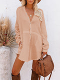 PCD3680-21-S, PCD3680-21-M, PCD3680-21-L, PCD3680-21-XL, Flesh Women's Swim Cover Up Cardigan Bathing Suit Coverup Summer Button Down Shirt Blouse Dresses
