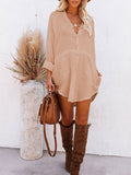 PCD3680-21-S, PCD3680-21-M, PCD3680-21-L, PCD3680-21-XL, Flesh Women's Swim Cover Up Cardigan Bathing Suit Coverup Summer Button Down Shirt Blouse Dresses