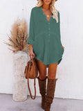 PCD3680-9-S, PCD3680-9-M, PCD3680-9-L, PCD3680-9-XL, Green Women's Swim Cover Up Cardigan Bathing Suit Coverup Summer Button Down Shirt Blouse Dresses