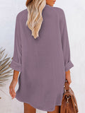 PCD3680-8-S, PCD3680-8-M, PCD3680-8-L, PCD3680-8-XL, Pueple Women's Swim Cover Up Cardigan Bathing Suit Coverup Summer Button Down Shirt Blouse Dresses