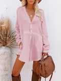 PCD3680-6-S, PCD3680-6-M, PCD3680-6-L, PCD3680-6-XL, Rose Red Women's Swim Cover Up Cardigan Bathing Suit Coverup Summer Button Down Shirt Blouse Dresses