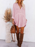 PCD3680-6-S, PCD3680-6-M, PCD3680-6-L, PCD3680-6-XL, Rose Red Women's Swim Cover Up Cardigan Bathing Suit Coverup Summer Button Down Shirt Blouse Dresses