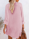 PCD3680-6-S, PCD3680-6-M, PCD3680-6-L, PCD3680-6-XL, Rose Red Women's Swim Cover Up Cardigan Bathing Suit Coverup Summer Button Down Shirt Blouse Dresses