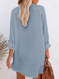 PCD3680-4-S, PCD3680-4-M, PCD3680-4-L, PCD3680-4-XL, light blue Women's Swim Cover Up Cardigan Bathing Suit Coverup Summer Button Down Shirt Blouse Dresses