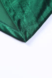 LC852449-9-S, LC852449-9-M, LC852449-9-L, LC852449-9-XL, Green Women Velvet Blazer Jacket Relaxed fit Casual Outerwear