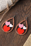 BH012192-22, Multicolor Valentine's Day Heart Teardrop Dangle Earrings for Women Gift for Girlfriend