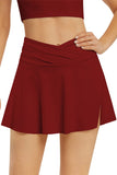 LC472305-3-S, LC472305-3-M, LC472305-3-L, LC472305-3-XL, LC472305-3-2XL, Women's High Waisted Swim Skirt Flared Swim Skirt