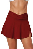LC472305-3-S, LC472305-3-M, LC472305-3-L, LC472305-3-XL, LC472305-3-2XL, Women's High Waisted Swim Skirt Flared Swim Skirt