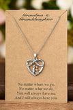 Valentine Jewelry Gifts for Women I Love You Forever Rhinestone Pendant Necklace