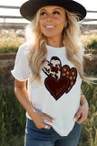 LC25219384-1-S, LC25219384-1-M, LC25219384-1-L, LC25219384-1-XL, LC25219384-1-2XL, White Womens Love Heart Print Western T-shirt Graphic Valentine's Day Tees Tops