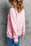 LC25314206-10-S, LC25314206-10-M, LC25314206-10-L, LC25314206-10-XL, LC25314206-10-2XL, Women's Casual Pink Sweatshirt Valentines Sweet Drinking Graphic Print Tops