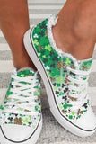 Chaussures en toile pour femmes St Patrick's Day Sneakers Shoe