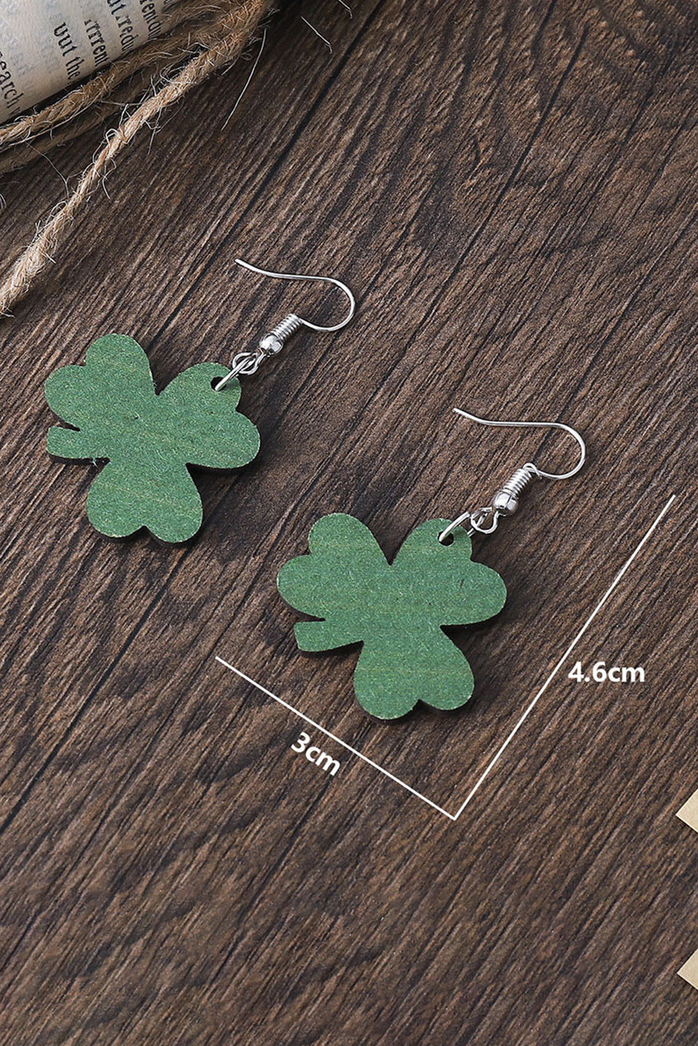 BH012393-9, Shamrock Green Earrings for Women St Patrick's Day Accessories