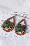 BH012441-17, Brown St. Patrick's Day Earrings Hollow out Love Clover Earrings for Women Jewelry Gift