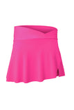 LC472305-6-S, LC472305-6-M, LC472305-6-L, LC472305-6-XL, LC472305-6-2XL, Rose Women's High Waisted Swim Skirt Flared Swim Skirt