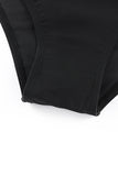 LC443469-2-S, LC443469-2-M, LC443469-2-L, LC443469-2-XL, LC443469-2-2XL, Black Women's One Piece Swimdress Skirted Strappy V Neck Side Split One-piece Bathing Suit