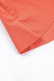 LC443469-14-S, LC443469-14-M, LC443469-14-L, LC443469-14-XL, LC443469-14-2XL, Orange Women's One Piece Swimdress Skirted Strappy V Neck Side Split One-piece Bathing Suit