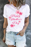 Happy Mother's Day T Shirt for Women Crew Neck Short Sleeve Tee Tops
