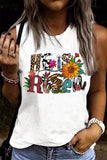 Summer Casual Tank Top Easter Bunny Graphic Sleeveless Tops for Women