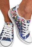 Women's Canvas Shoes Floral Print Lace up Casual Shoes Sneakers Walking Shoe